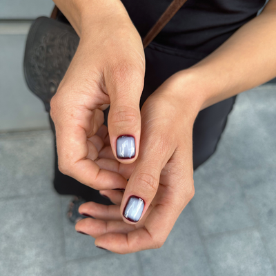 All the cool girls I know are wearing 'stained glass nails' for spring