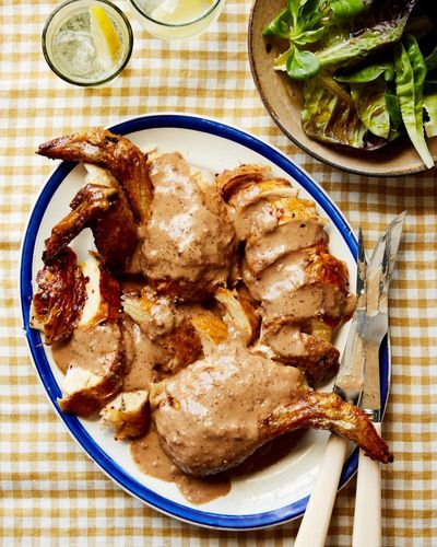 Roast chicken and citrus salad: Caroline Eden’s walnut recipes