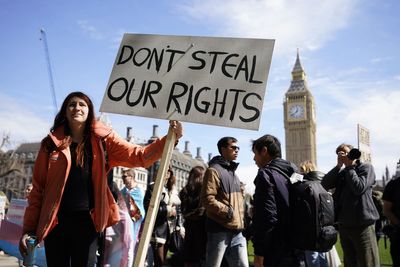Trans rights groups lead ’emergency’ central London protest over landmark gender court ruling