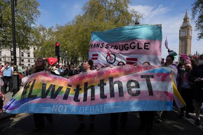 Watch thousands of trans rights protesters rally in London against Supreme Court decision