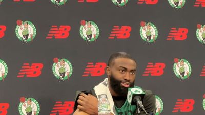 Jaylen Brown Shouts Out Boston's 'Punch-First' Environment Ahead of Game 1 vs. Magic