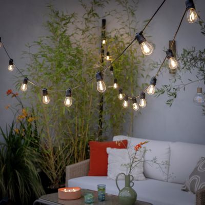 The 6 outdoor lights from Habitat that I'm choosing between to make my outdoor space look more expensive this summer