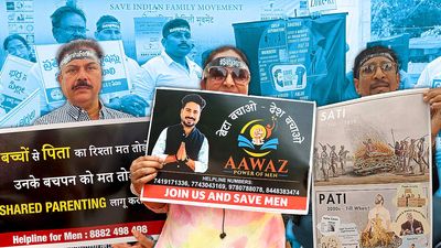 ‘Feminists are foreign-funded’: MRAs at ‘satyagraha for men’