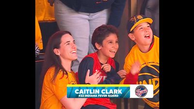Caitlin Clark Shares Sweet Jumbotron Moment With Fever Coach's Kids at Pacers-Bucks