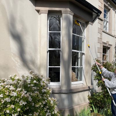 This £20 telescopic hose brush did such a good job cleaning my windows I sacked my window cleaner and saved £100