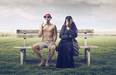 Spring is here! Why are some people in flip-flops – and others in padded overcoats?
