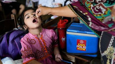 Pakistan begins second national polio vaccination drive to protect 45mln children