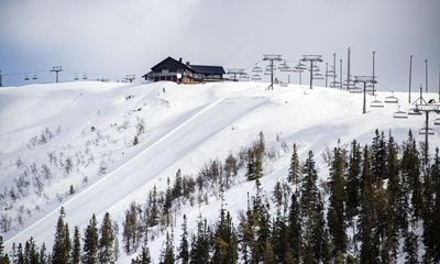 ‘We got stuck in puddles’: skiers upset by lack of snow on Swedish slopes