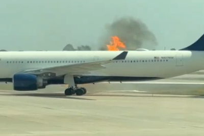 Delta flight with 200 passengers on board bursts into flames shortly before takeoff in Florida