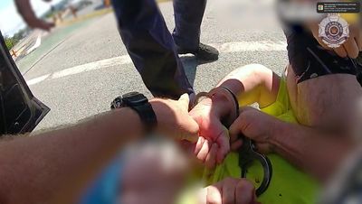 'Out of the car now': dramatic footage reveals arrest