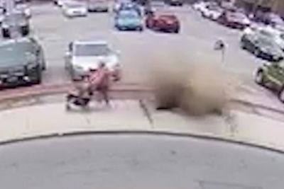 Manhole explodes as grandmother and two young grandkids walk home from Easter egg hunt in upstate New York