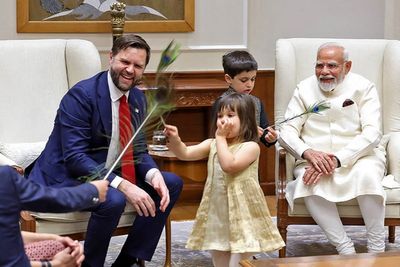 JD Vance’s children steal limelight during meeting with Indian prime minister Modi