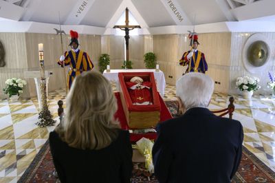 Pope's Vatican 'Family' Pay Tearful Respects
