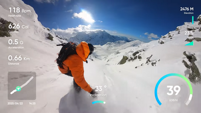 Insta360's latest 360-degree camera gives your footage main character energy (with a HUD to match)