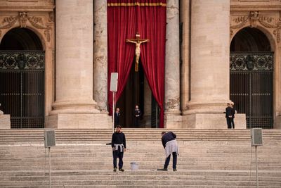The Latest: Public mourning for Pope Francis to begin at St. Peter's