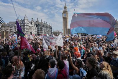 Trans rights rally placards should be investigated by Met, policing minister says