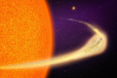 First planet of its kind with ‘gargantuan’ comet-like tail discovered