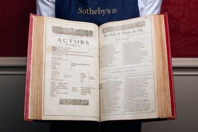 350-year-old Shakespeare folios could fetch £4.5 million at auction