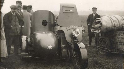 Imagine Not Being Able to See While Riding This Motorcycle, and Then Getting Shot At