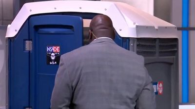 Charles Barkley Had Priceless Reaction to 'Inside the NBA’s' Porta Potty for Shaq