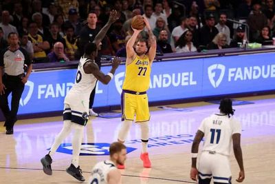 Luka Doncic is the first guard with consecutive 30+ point games to start their Lakers playoff career