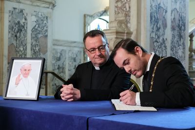Books of condolence open across Northern Ireland following death of Pope Francis