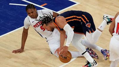 Knicks' Jalen Brunson has received a ton of criticism for his foul-bating in Game 2 vs. the Pistons