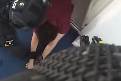 Moment armed police arrest Southport-inspired knifeman who stabbed girl in neck