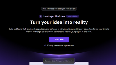 I tested Hostinger Horizons - read what I thought of this no code app development platform