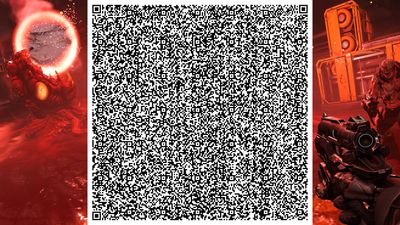 Behold! A single QR code containing a miniaturized take on Doom: 'literally the entire game'