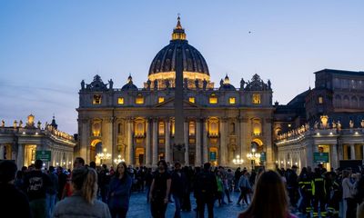 Pilgrims begin to gather as Pope Francis set to lie in state at St Peter’s Basilica
