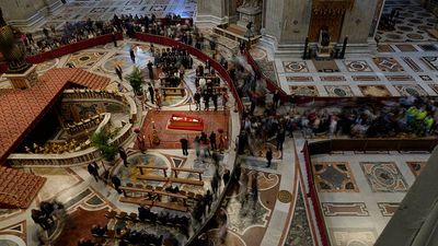 In silence and prayer, thousands say farewell to Pope Francis at St Peter’s Basilica