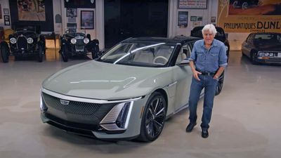 Jay Leno Drives The Still-Not-Ready Cadillac Celestiq EV