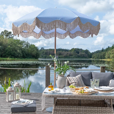 George Home’s sold-out striped parasol is finally back in stock - but this elegant design is expected to sell out again fast