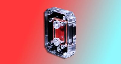 This water block has teeny tiny fins to better cool your CPU and is meant to be slapped right on top of your silicon
