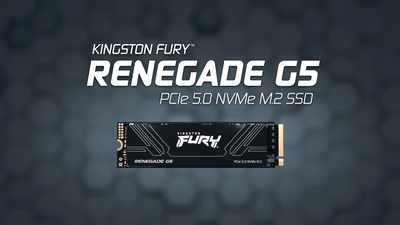 Kingston's Renegade G5 PCIe 5.0 SSD with 14.8 GB/s speeds now available starting at $200 for 1TB