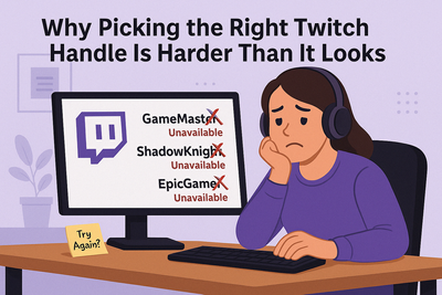 Why Picking the Right Twitch Handle Is Harder Than It Looks