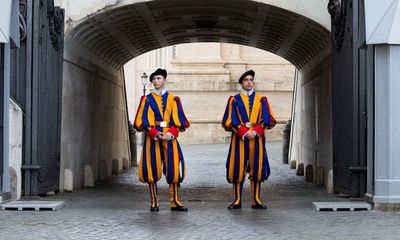 Who are the Swiss Guards watching over Pope Francis’s lying in state?