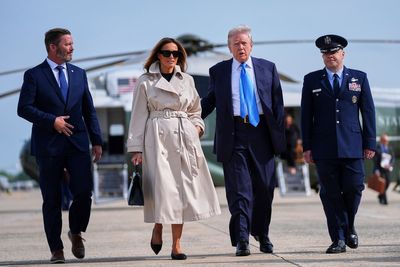 Trump suggests he didn’t have time to buy Melania birthday gifts because he’s so ‘busy’ with tariff deals that don’t exist
