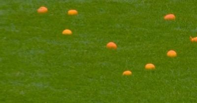 Dundee Utd vs Celtic halted as tangerines lobbed onto pitch in ticket price protest