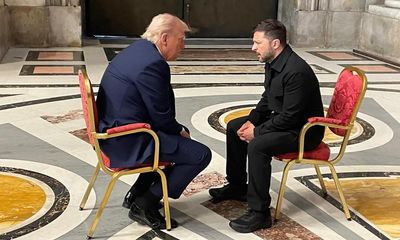 Trump says he fears Putin ‘may be tapping me along’ after Zelenskyy meeting