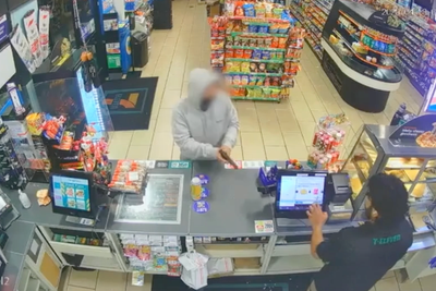 Armed robber’s bizarre message to cashier after raiding store