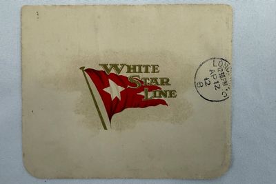 A letter written onboard the Titanic before it sank sells for almost $400,000 at auction