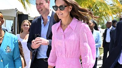 Kate Middleton's Rixo shirt dress is now available in navy polka dot or trending leopard print