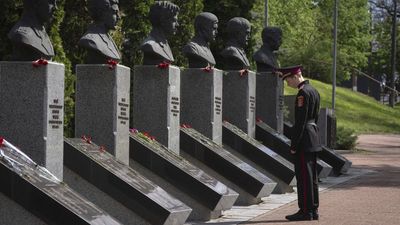 Ukrainians gather to mark the 39th anniversary of the Chernobyl disaster
