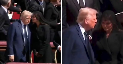Melania Trump’s Whisper To Donald Decoded By Lip Reader At Pope Francis’ Funeral