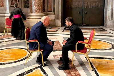 Trump news at a glance: US president meets Zelenskyy at Vatican as popularity plunges at home