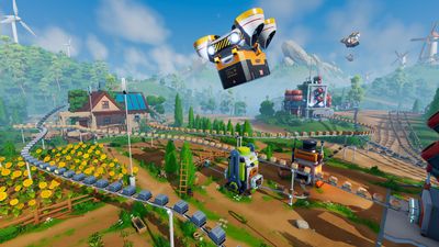 This upcoming life sim features co-op survival, farming, factory automation, time-travel romance, ghost hunting and mechs, which is probably why it doubled its Kickstarter goal in its first 24 hours