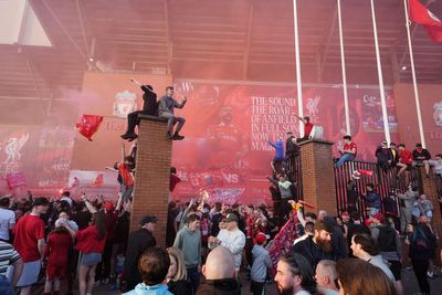 Stars join celebrations after Liverpool win Premier League
