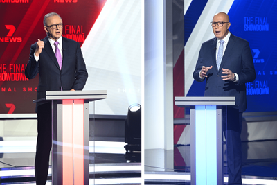 Peter Dutton & Anthony Albanese Clash Over Welcome To Country During Final Leaders Debate